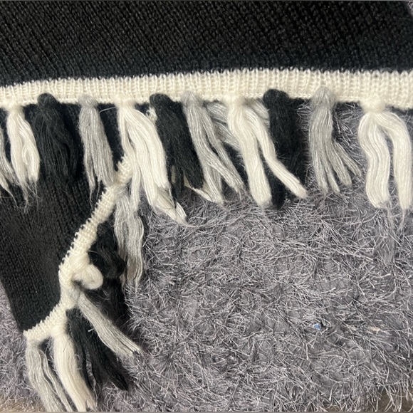 Black Winter Scarf with Fringe! - Picture 7 of 11